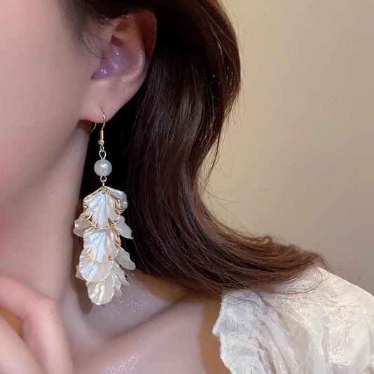 Pearl Cascade İnci Midye Küpe